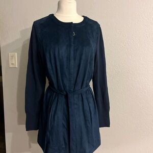H by Halston Deep Blue Long Sleeve Dress